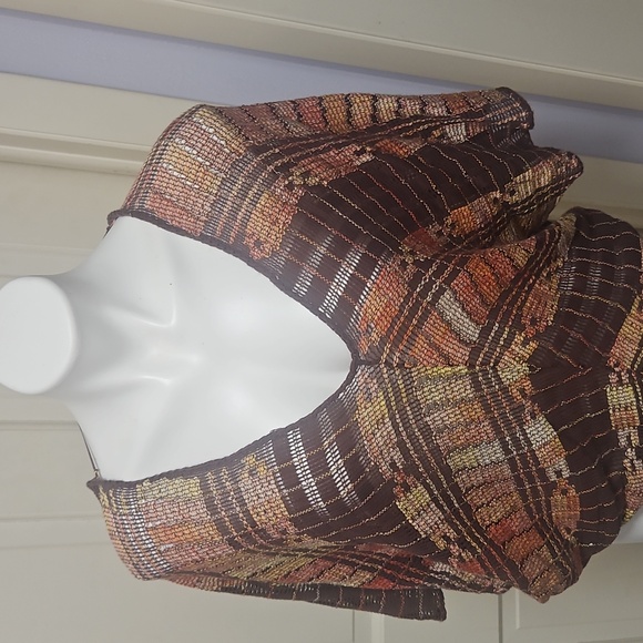 Free People Woven Fall Autumn Top Poncho - Picture 1 of 5